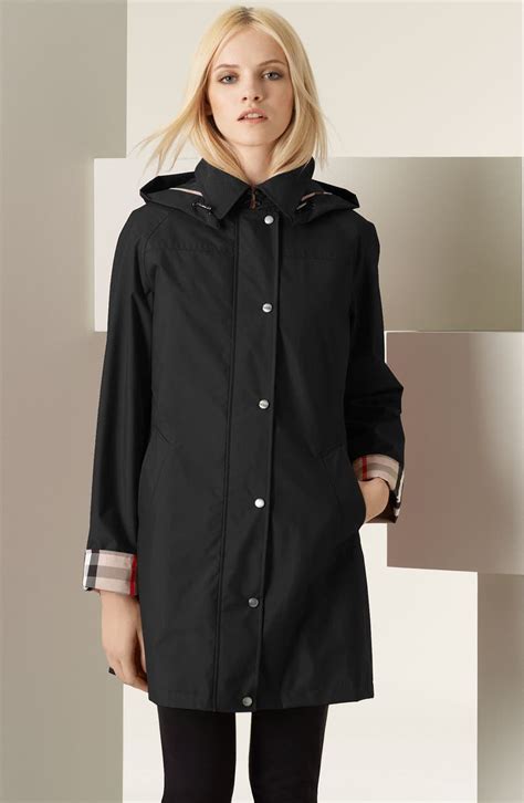 nordstrom burberry raincoat|burberry brit raincoat with hood.